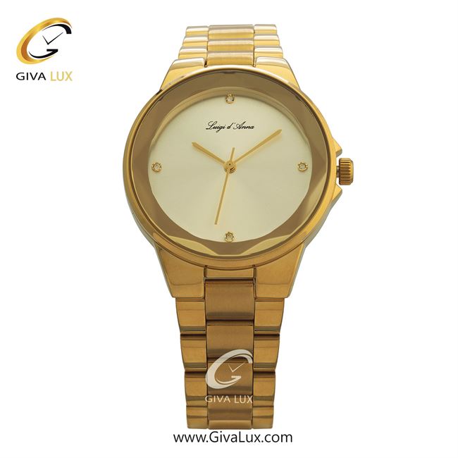 ساعت مچی اورجینال زنانه LdA طلایی | طلایی| سفید| کد رفرنس 2392